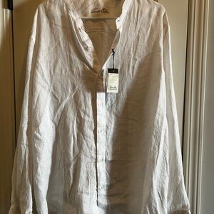 Tommy Bahama Cream Linen Shirt